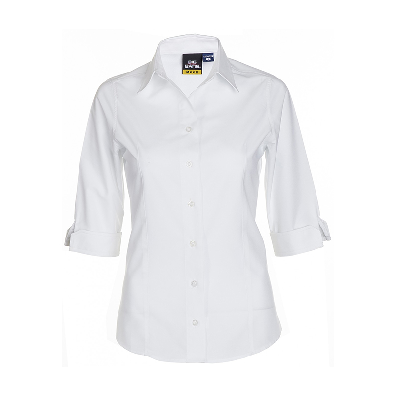 Comcobysa Mx Blusa Con Pinza Manga Color Blanco Talla Xs