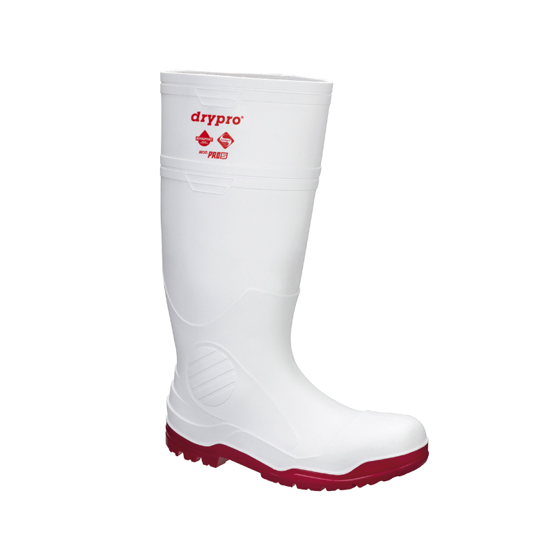 Comcobysa.com.mx: BOTA INDUSTRIAL SANITARIA CON NITRILO, SIN CASQUILLO  BLANCA/ROJA TALLA 24