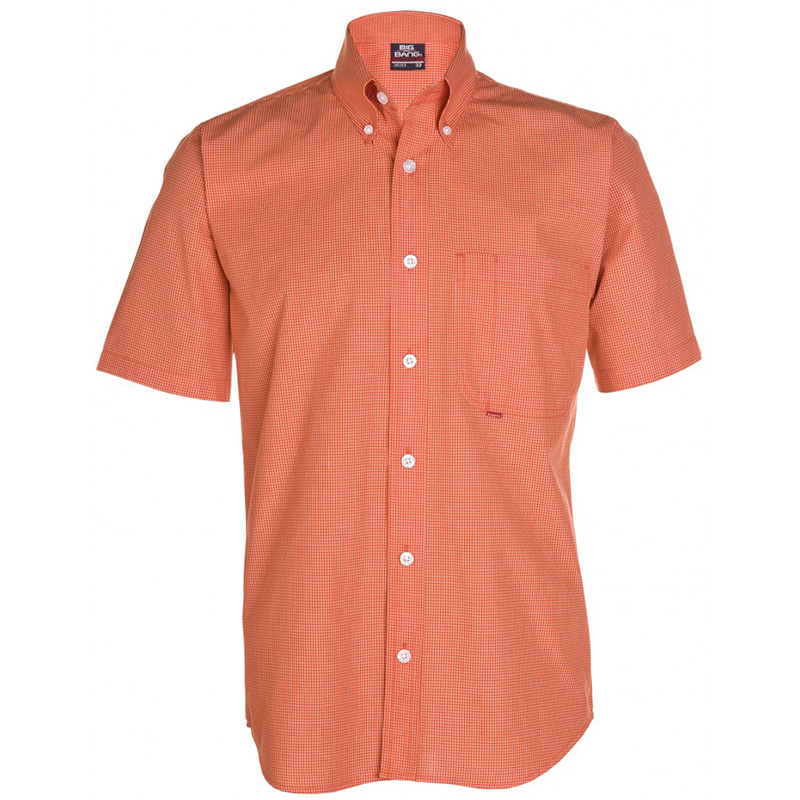 Comcobysa .mx CAMISA MANGA CORTA COLOR NARANJA TALLA L